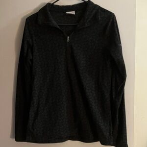 Columbia Black Patterned Sweatshirt